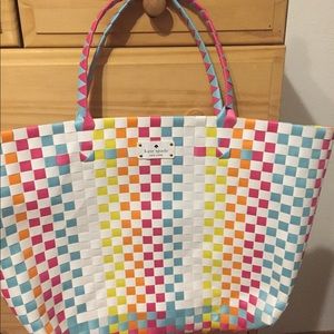 Kate Spade multicolor beach tote